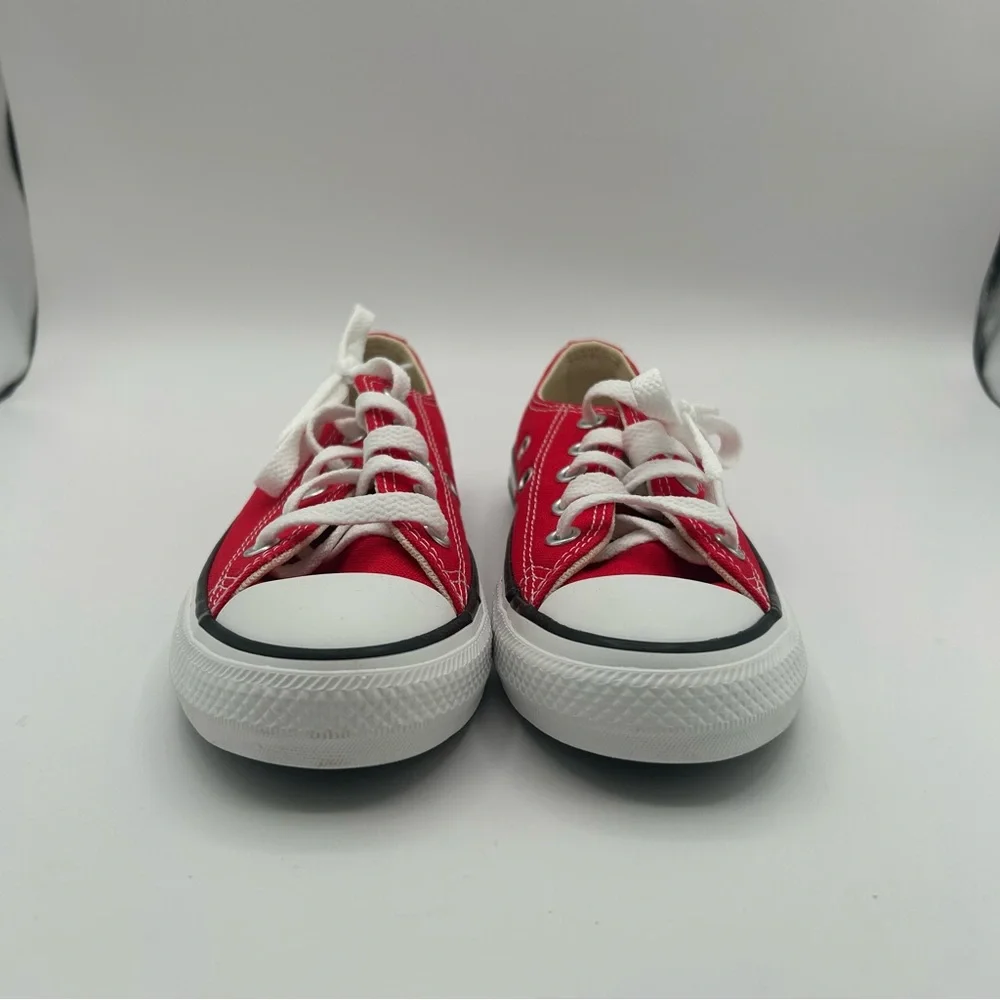 New converse all star low top sneakers youth 11.5 red